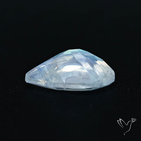 Faceted Indian Rainbow Moonstone
