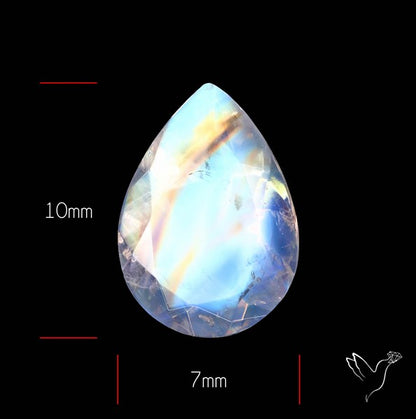Faceted Indian Rainbow Moonstone