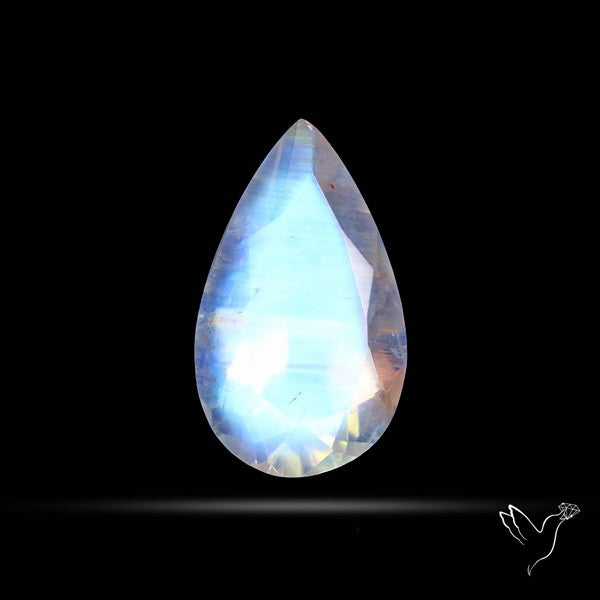 Faceted Indian Rainbow Moonstone