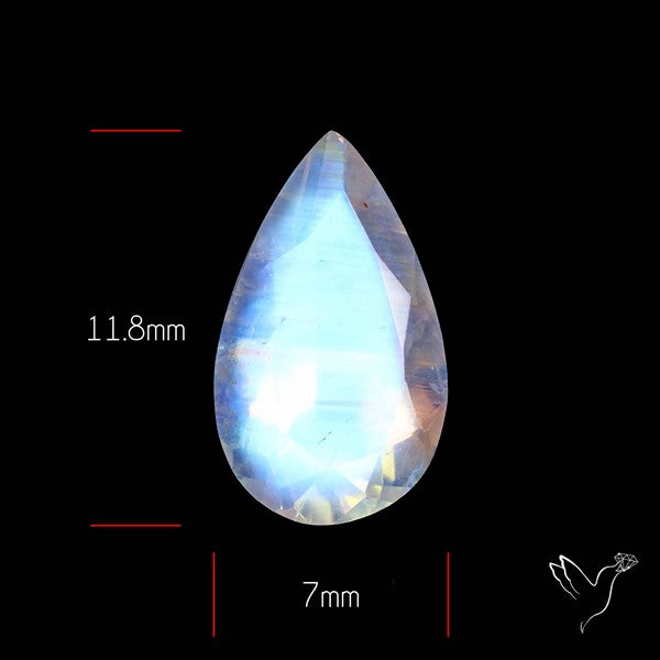 Faceted Indian Rainbow Moonstone