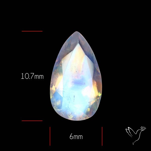 Faceted Indian Rainbow Moonstone