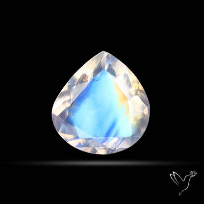 Faceted Indian Rainbow Moonstone