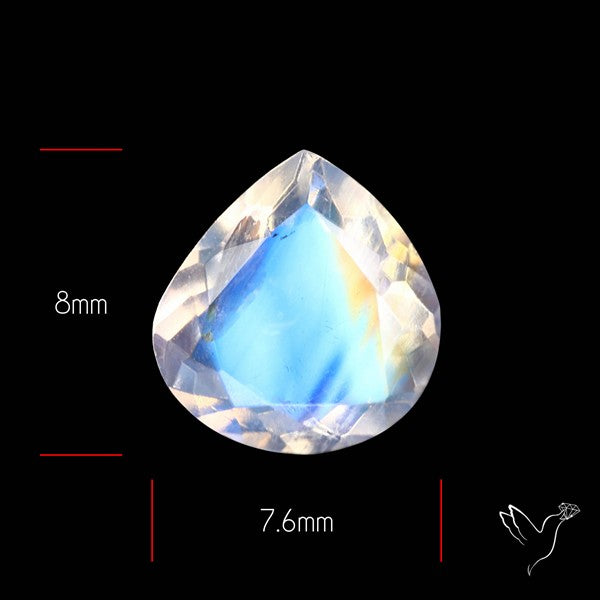 Faceted Indian Rainbow Moonstone