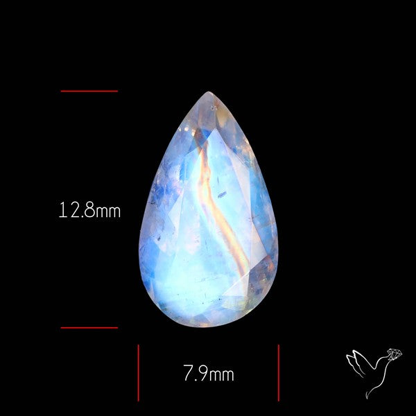 Faceted Indian Rainbow Moonstone