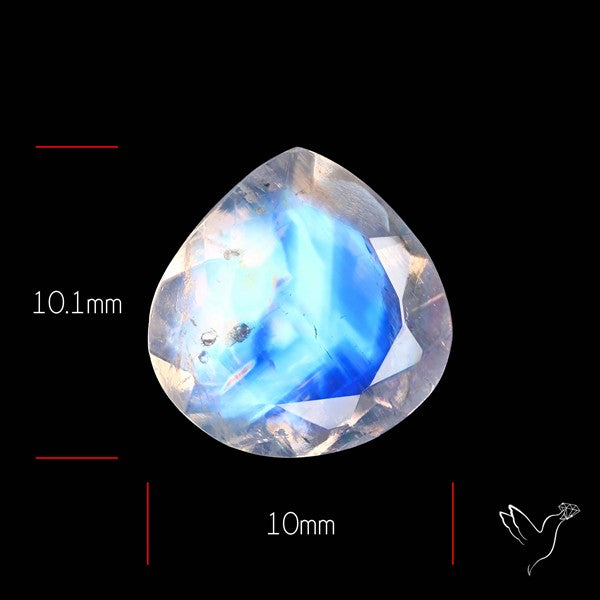 Faceted Indian Rainbow Moonstone