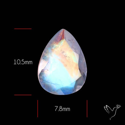 Faceted Indian Rainbow Moonstone