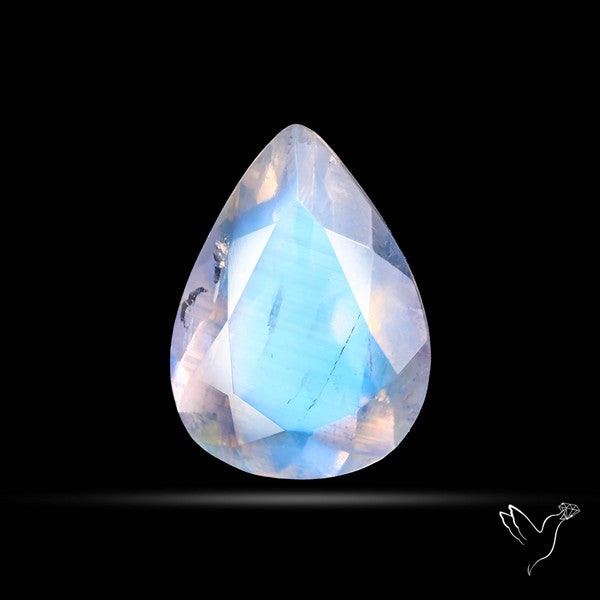Faceted Indian Rainbow Moonstone