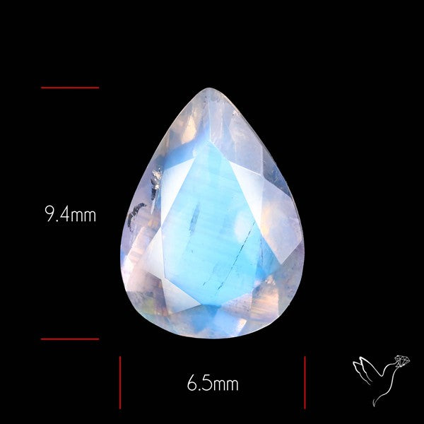 Faceted Indian Rainbow Moonstone