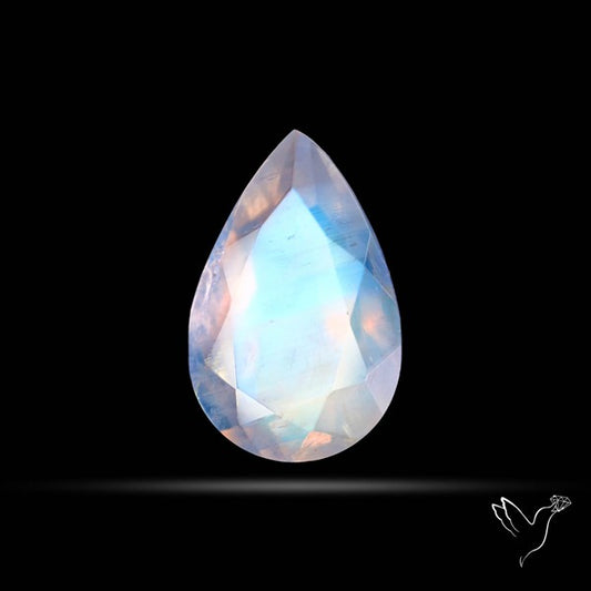 Faceted Indian Rainbow Moonstone