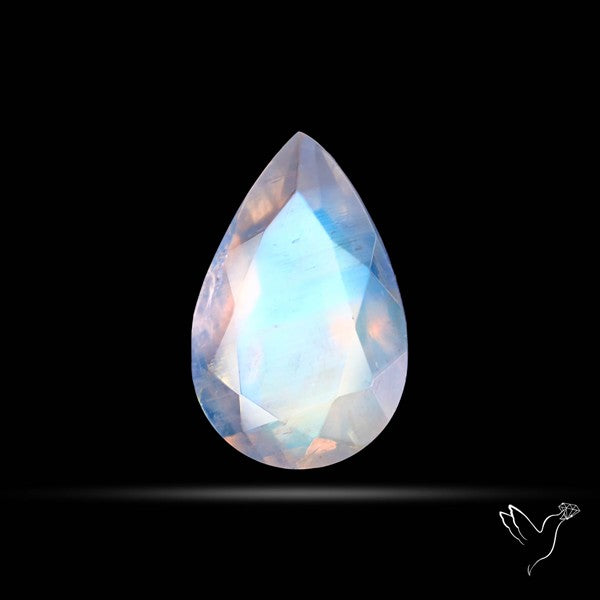 Faceted Indian Rainbow Moonstone