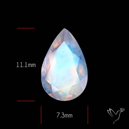 Faceted Indian Rainbow Moonstone