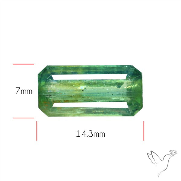 Faceted Green Kyanite Fine Gemstone
