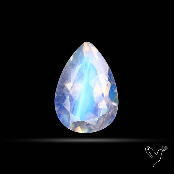 Faceted Indian Rainbow Moonstone