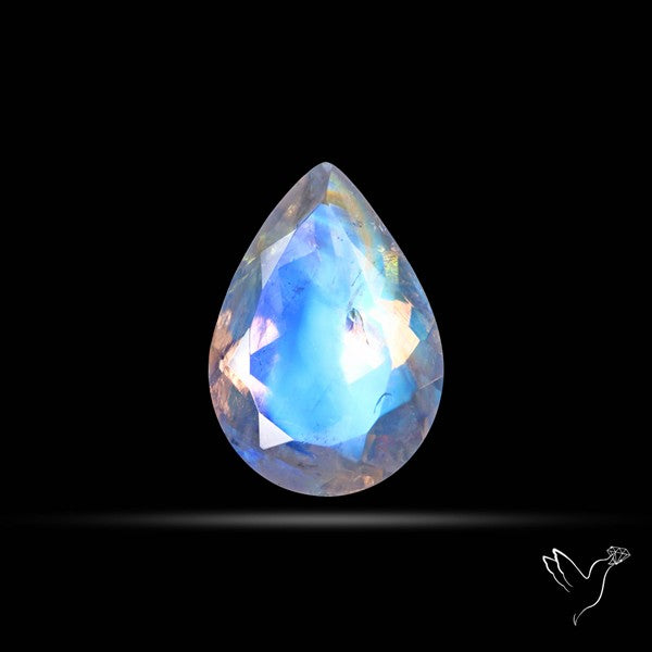 Faceted Indian Rainbow Moonstone