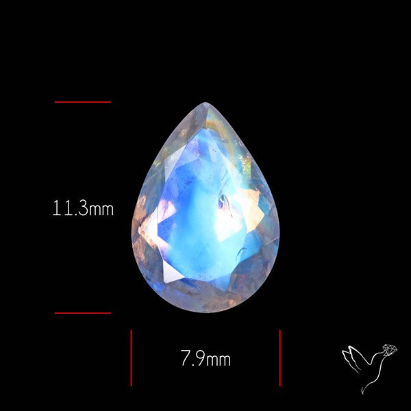 Faceted Indian Rainbow Moonstone