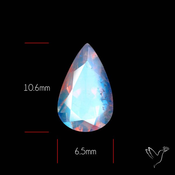 Faceted Indian Rainbow Moonstone