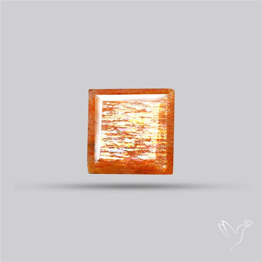 Meteor Shower Sunstone Faceted Rare Pattern Fine Gemstone