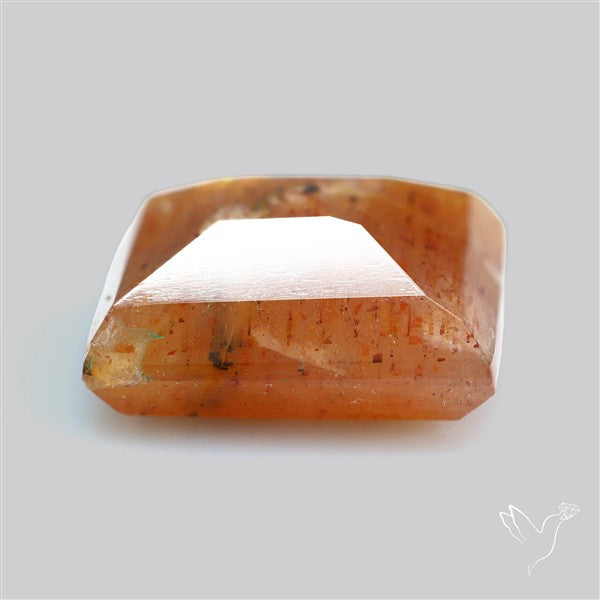 Meteor Shower Sunstone Faceted Rare Pattern Fine Gemstone