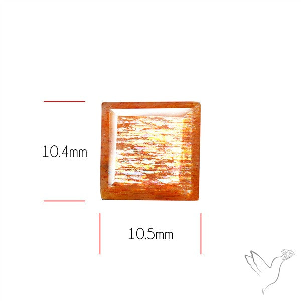 Meteor Shower Sunstone Faceted Rare Pattern Fine Gemstone