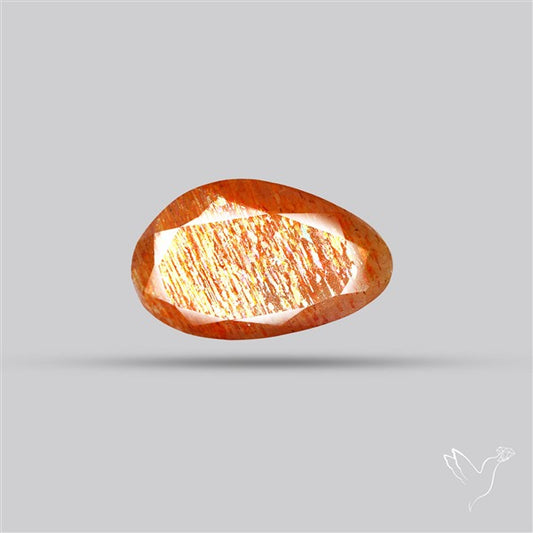 Meteor Shower Sunstone Faceted Rare Pattern Fine Gemstone
