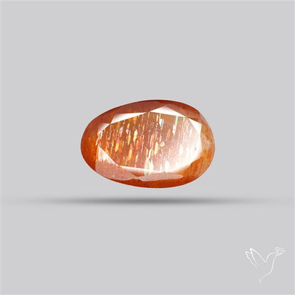 Meteor Shower Sunstone Faceted Rare Pattern Fine Gemstone
