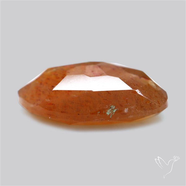 Meteor Shower Sunstone Faceted Rare Pattern Fine Gemstone