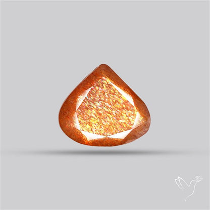Meteor Shower Sunstone Faceted Rare Pattern Fine Gemstone