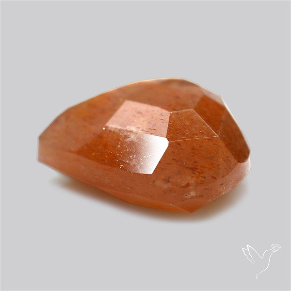 Meteor Shower Sunstone Faceted Rare Pattern Fine Gemstone