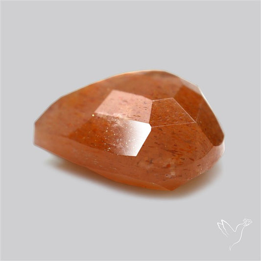 Meteor Shower Sunstone Faceted Rare Pattern Fine Gemstone
