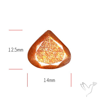 Meteor Shower Sunstone Faceted Rare Pattern Fine Gemstone