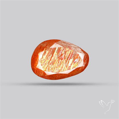 Meteor Shower Sunstone Faceted Rare Pattern Fine Gemstone