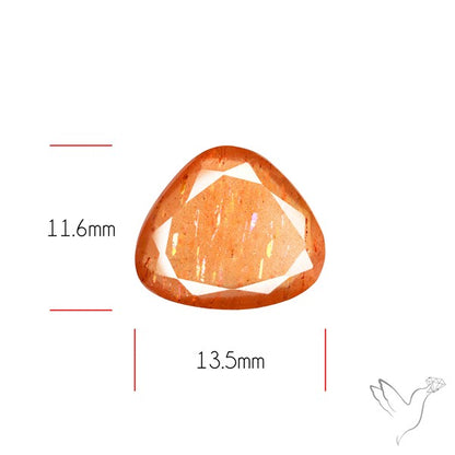 Meteor Shower Sunstone Faceted Rare Pattern Fine Gemstone