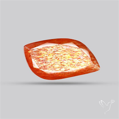 Meteor Shower Sunstone Faceted Rare Pattern Fine Gemstone