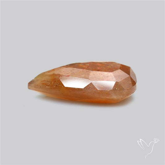 Meteor Shower Sunstone Faceted Rare Pattern Fine Gemstone
