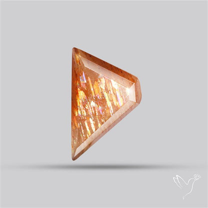 Meteor Shower Sunstone Faceted Rare Pattern Fine Gemstone
