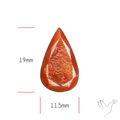 Meteor Shower Sunstone Faceted Rare Pattern Fine Gemstone