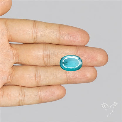 High Grade Teal Blue Kyanite Faceted Fine Gemstone