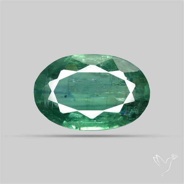 Faceted Green Kyanite Fine Gemstone