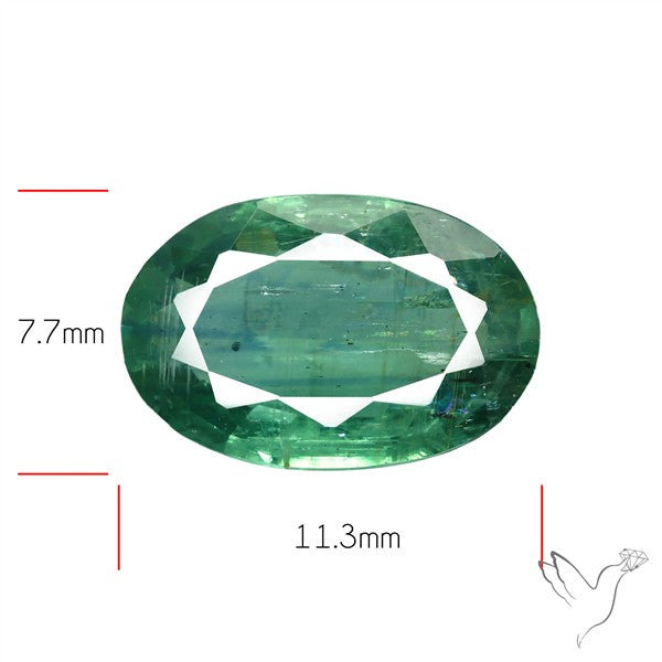 Faceted Green Kyanite Fine Gemstone
