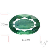 Faceted Green Kyanite Fine Gemstone