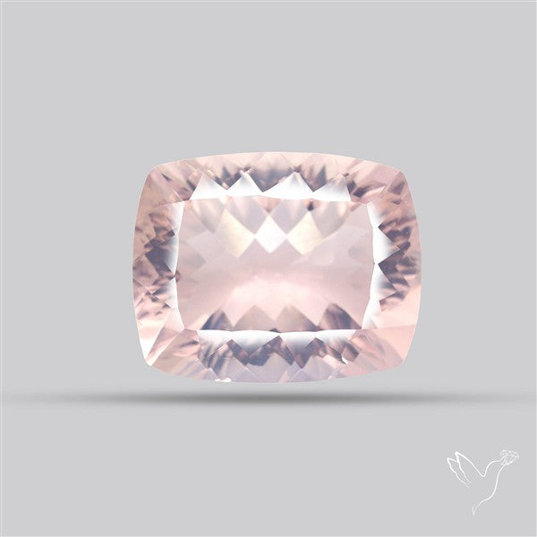 Millennium Cut Fine Rose Quartz Brazil Concave Cut 
