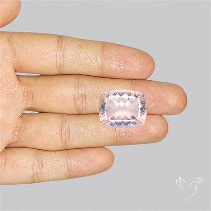 Millennium Cut Fine Rose Quartz Brazil Concave Cut