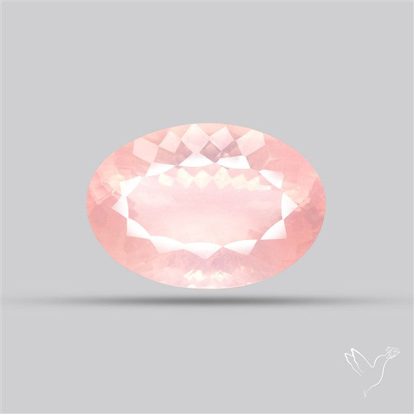 Millennium Cut Fine Rose Quartz Brazil Concave Cut 
