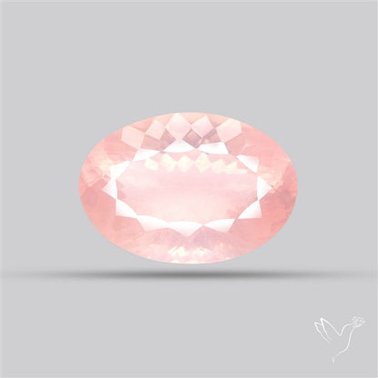 Millennium Cut Fine Rose Quartz Brazil Concave Cut 