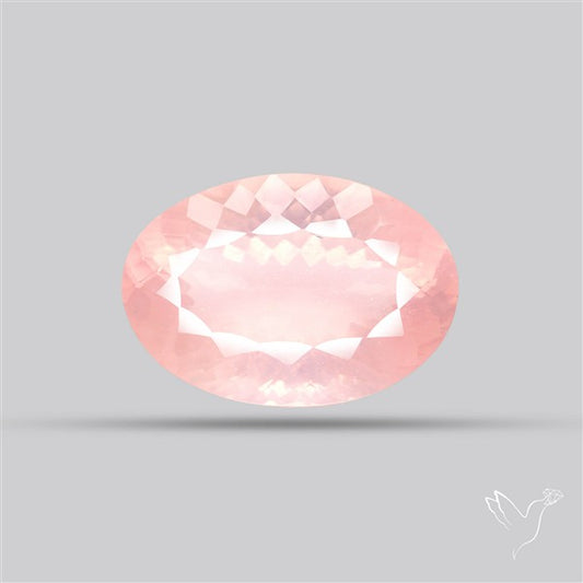 Millennium Cut Fine Rose Quartz Brazil Concave Cut 