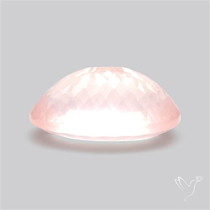 Millennium Cut Fine Rose Quartz Brazil Concave Cut
