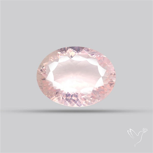 Millennium Cut Fine Rose Quartz Brazil Concave Cut 