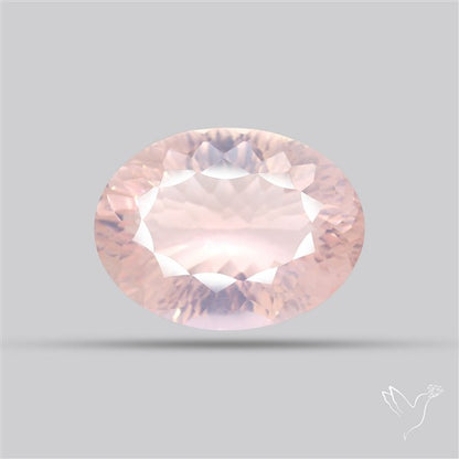 Millennium Cut Fine Rose Quartz Brazil Concave Cut 