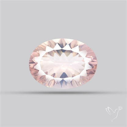 Millennium Cut Fine Rose Quartz Brazil Concave Cut 
