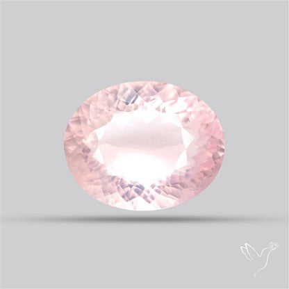 Millennium Cut Fine Rose Quartz Brazil Concave Cut 